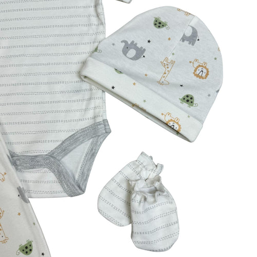 Welcome to the World 6-Piece Baby Set – Adorable Safari Edition!